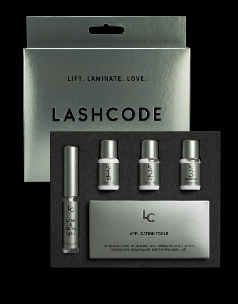lashcode zestaw do liftingu rzęs i brwi w domu